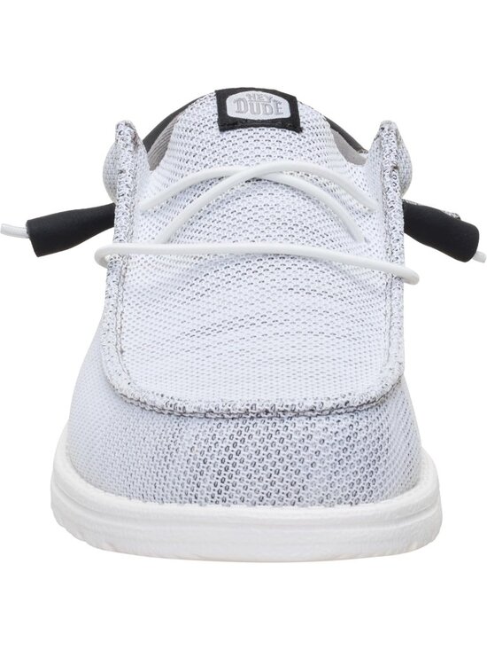 ?Men\'s White/Black Textile Synthetic low Top Comfortable Lightweight loafers main image 6